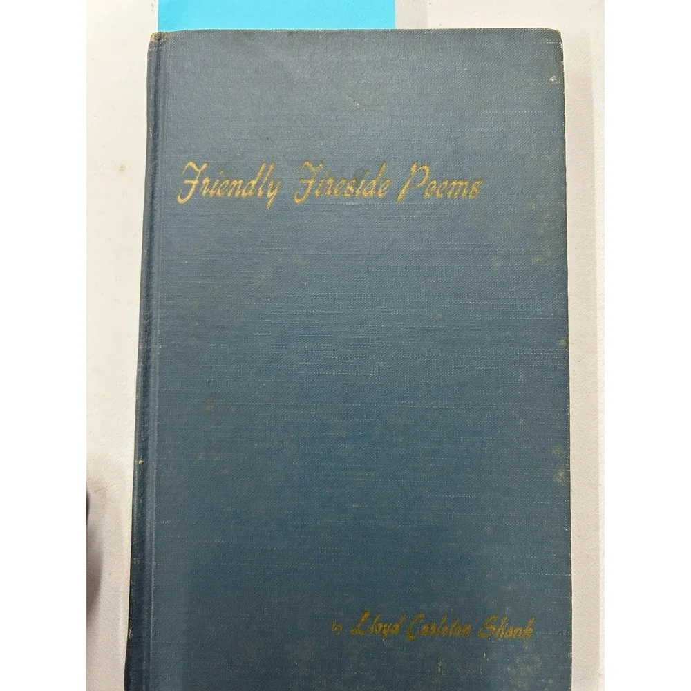 Friendly Fireside Poems Lloyd Carleton Shank 1957 Poetry Hertel‎